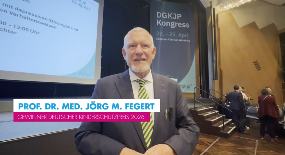 Prof. Dr. Jörg M. Fegert im Interview nach der Ehrung