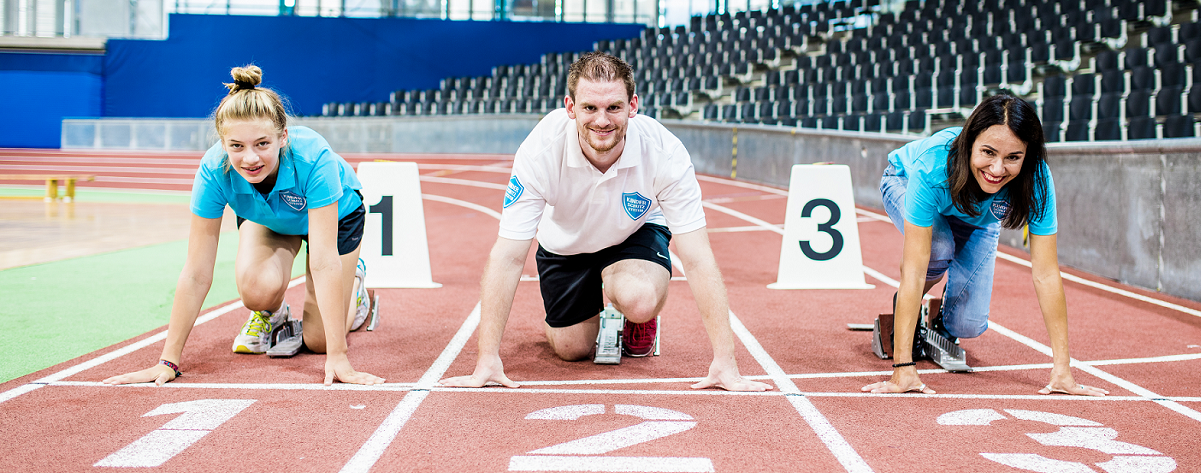 Trainer in Startposition