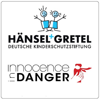 Logo der Deutsche Kinderschutzstiftung Hänsel+Gretel und Innocence in Danger